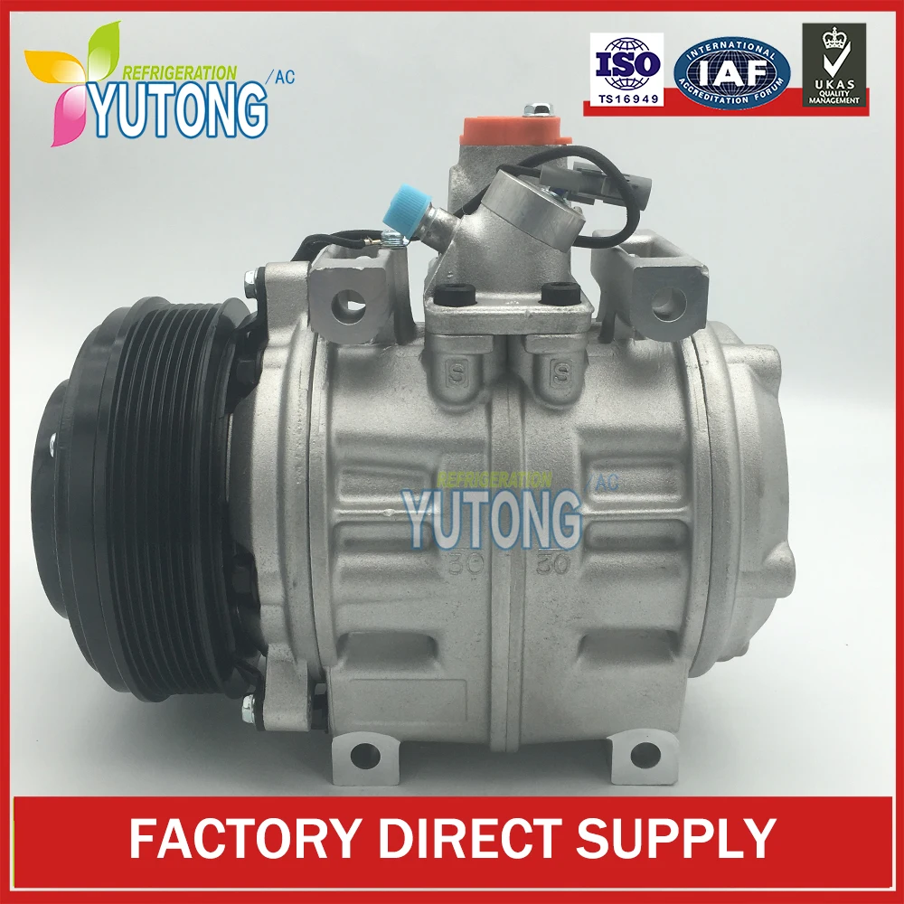 10P30C AC Compressor for Toyota Coaster MiNi Bus 24V 447220-1482 447220-0394 447220-1030 447220-1310 CM5435 447220-0394