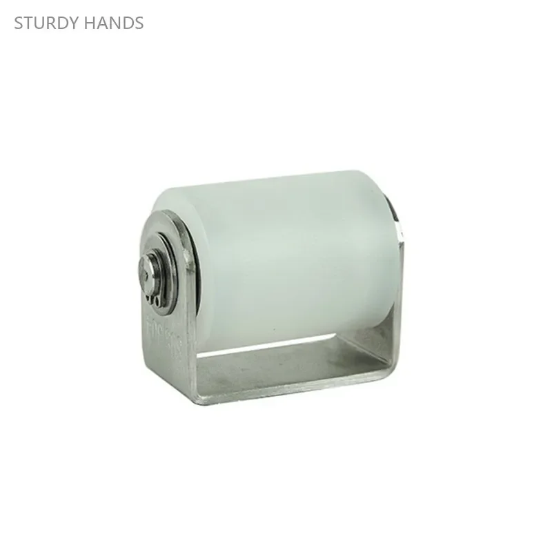 1Pc Stainless Steel Bracket Nylon Pulley Barn Sliding Door Wheels Rollers Cabinet Door Track Positioning Roller Home Hardware