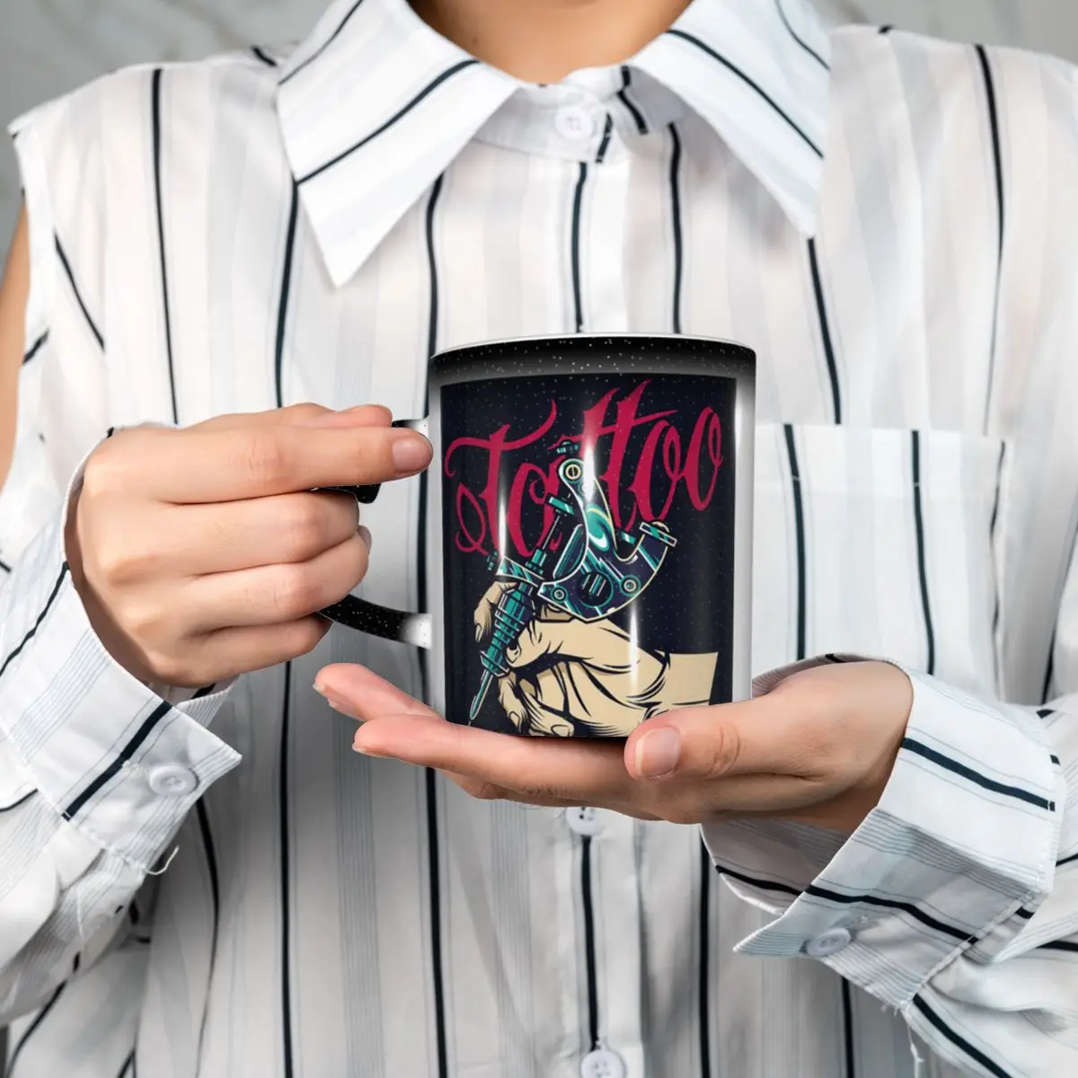 Tattoo Artist Graphic Mug Funny Ceramic Coffee Cups Tea Mugs Milk Cup Drinkware Gifts for Friends