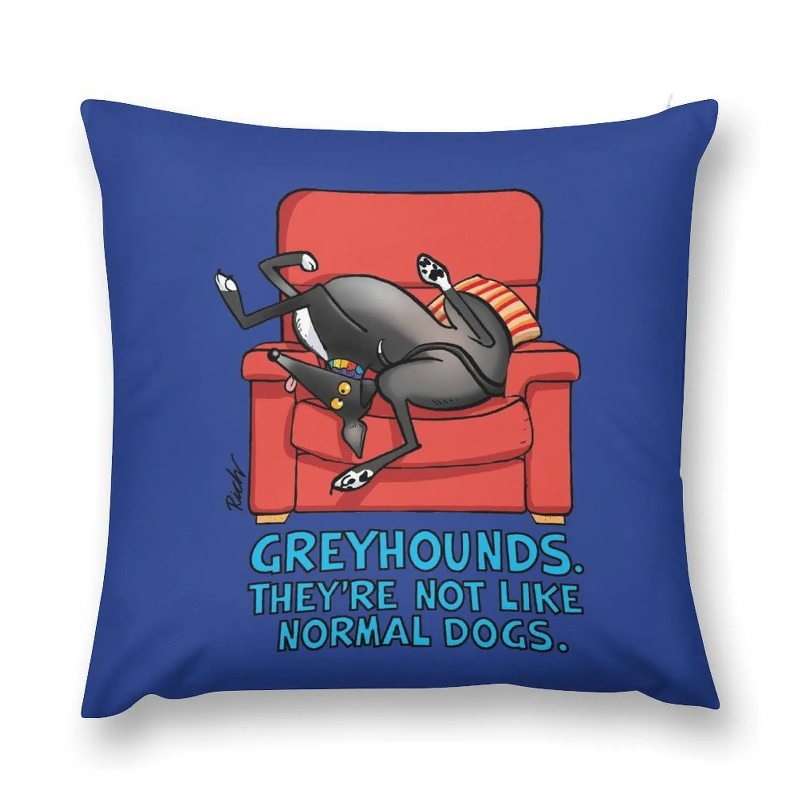 

They're not like normal dogs Throw Pillow christmas pillow case Throw Pillow Covers Elastic Cover For Sofa