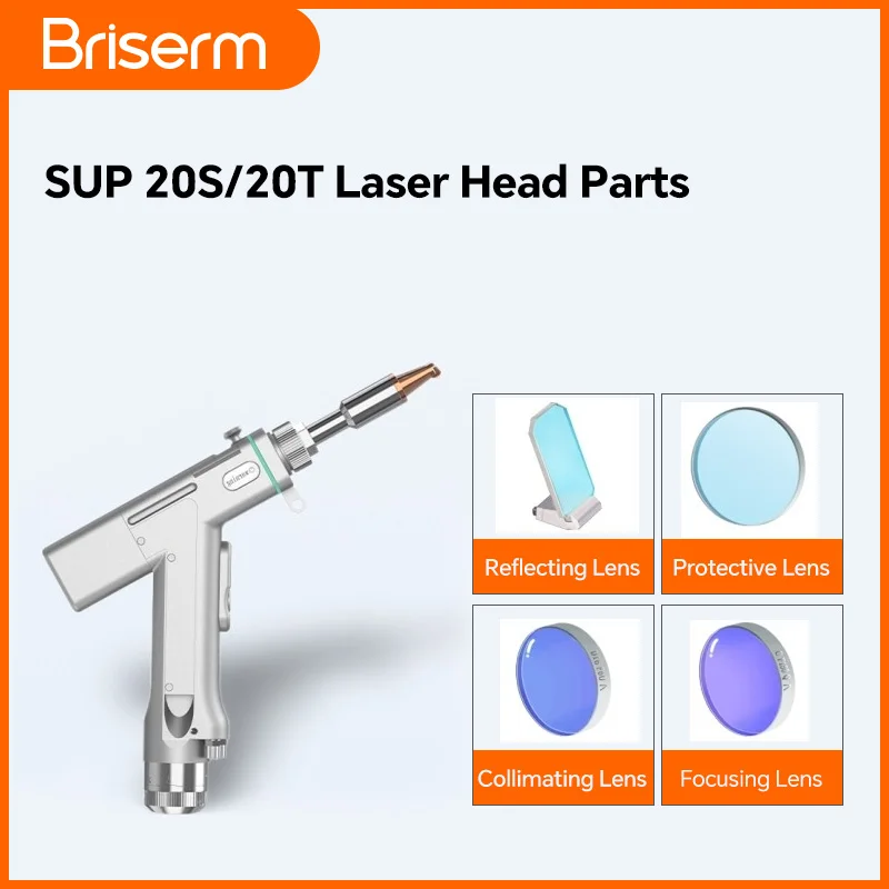 

SUP Laser Head Parts 20S 20T Collimating Focus Lens D20x4.5 F150 F200 F400 F800 Fiber Laser Lens 18x2mm Laser Reflecting Lens
