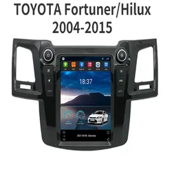 For Toyota Fortuner Hilux Revo 2008-2015 Carplay Android 14 Tesla Screen Car Multimedia Player Head Unit GPS Audio Radio Auto