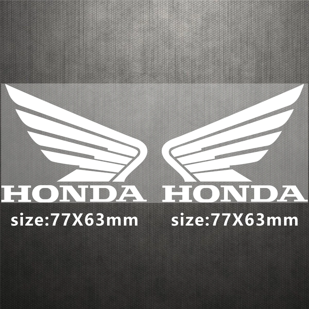 For 3D Honda Motorcycle Sticker Wing Tank Logo Decals image 5