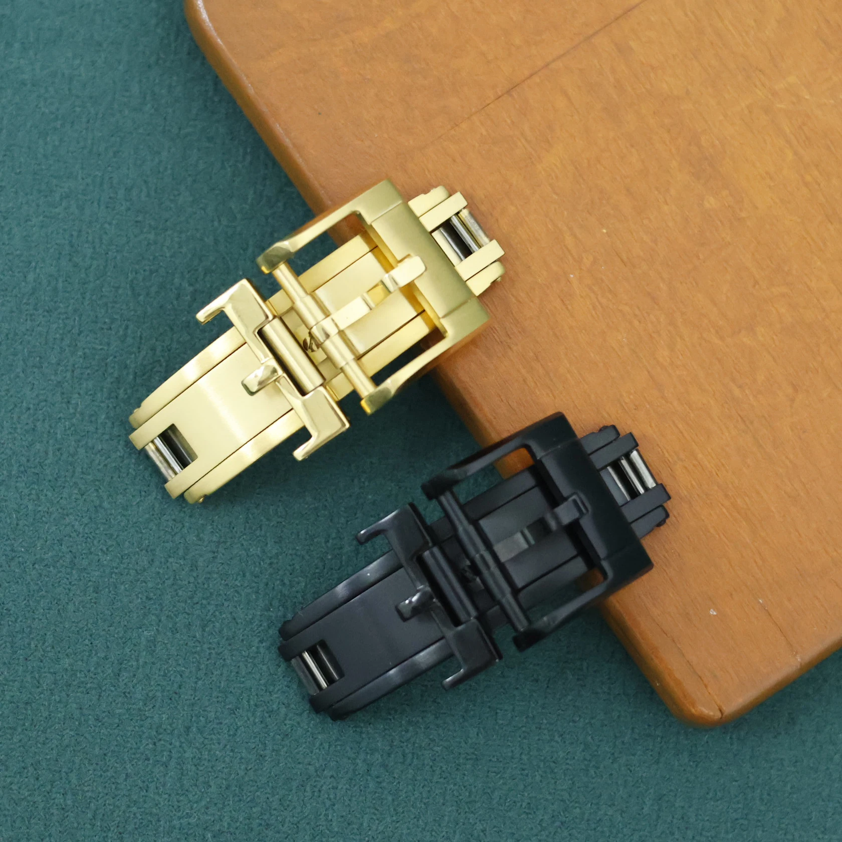 Spring Deployant Clasp 16mm 18mm Perfect Fit for Hermès Rolex Cartier Patek Philippe Watch Original Repalcement Watch Band Clasp