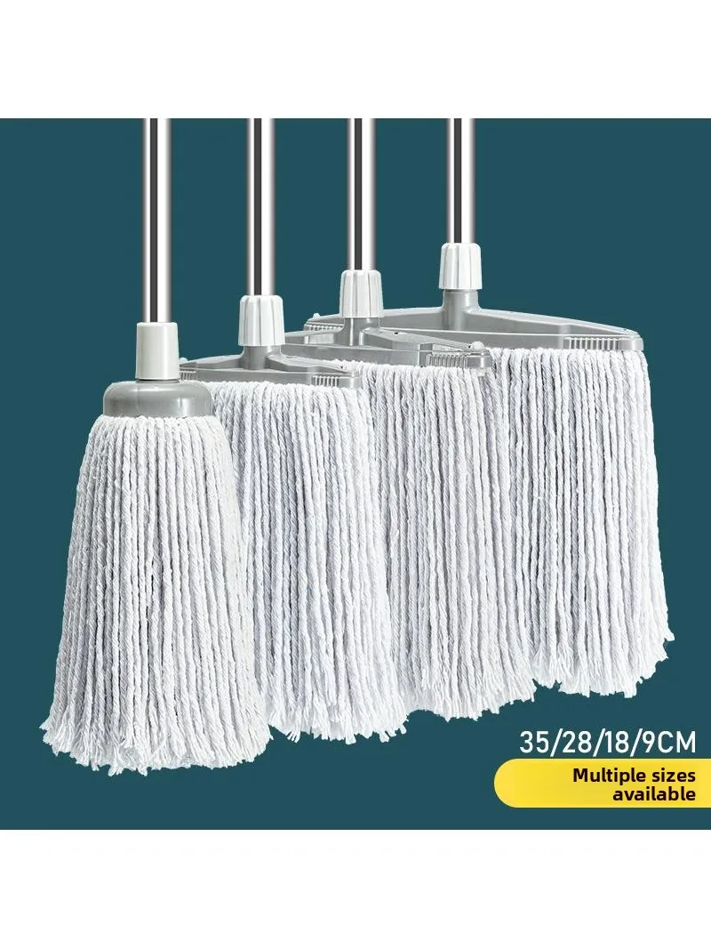 

Large Size Cotton Thread Mop Old Style Hotel Floor Cleaning Tool Absorbent Towel Head Home Cleaning Tool Sticky Back Design