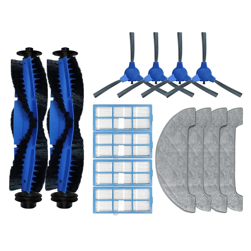 AB43-For Proscenic 850T / 850P روبوت فراغ استبدال قطع الغيار فرشاة جانبية رئيسية فلتر Hepa ممسحة خرقة القماش