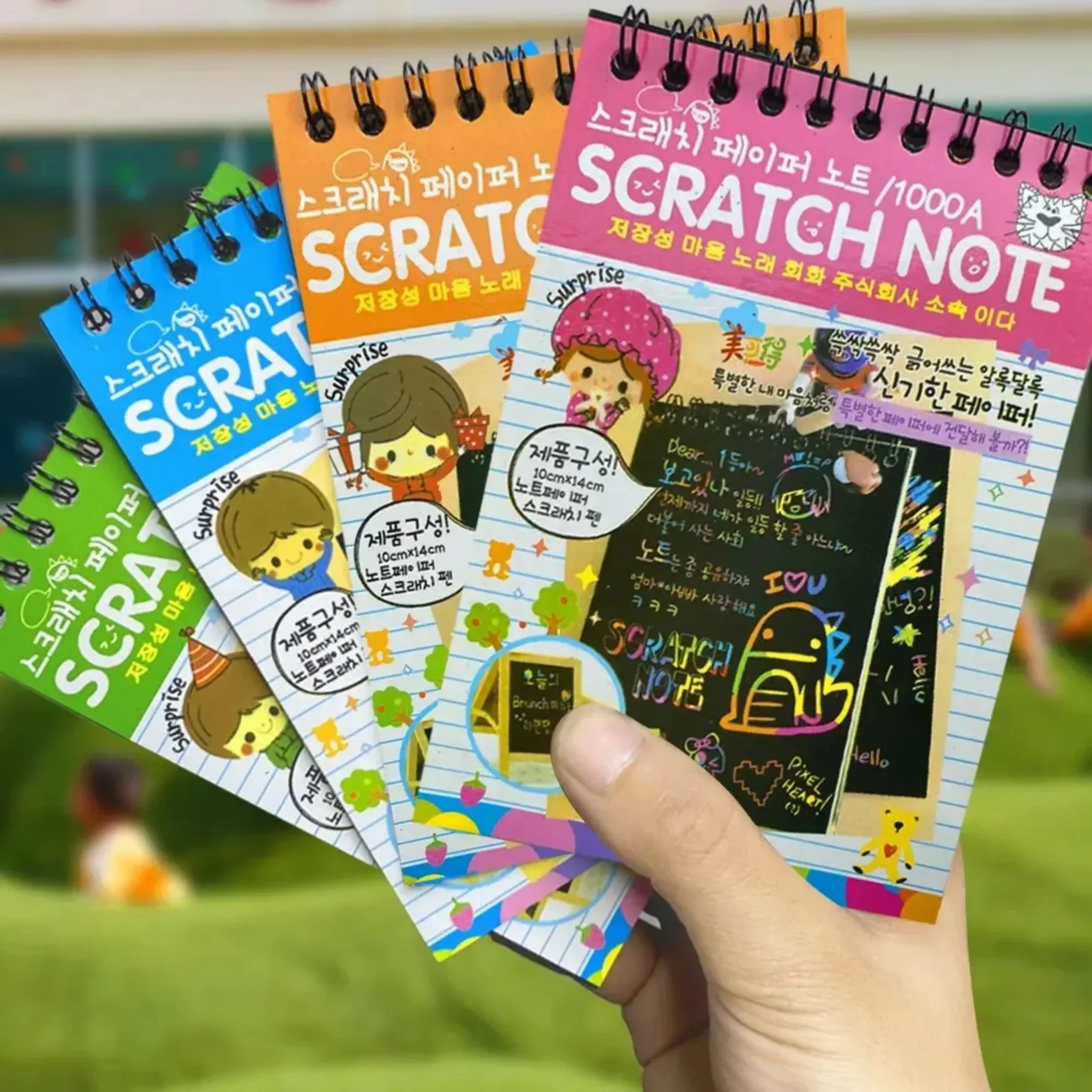 Papel Scratch criativo para crianças, Coçar papéis de desenho e pintura, Black Scratch It Off Paper Set, 10 folhas