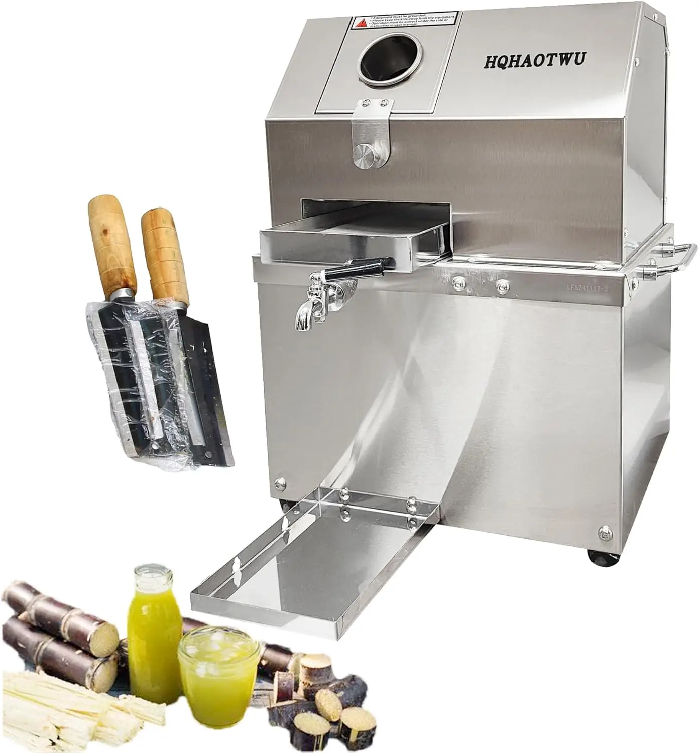 110 В коммерческая настольная соковыжималка для сахарного тростника, электрическая соковыжималка для сахарного тростника с функцией верхнего отверстия