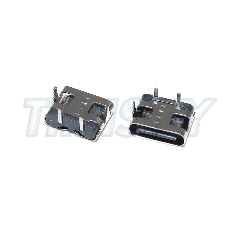 10Pcs 2 Pin Micro USB Type C Connector Socket USB 3.1 Type-C Female Power Jack Dock For Mobile Phone Charging Port