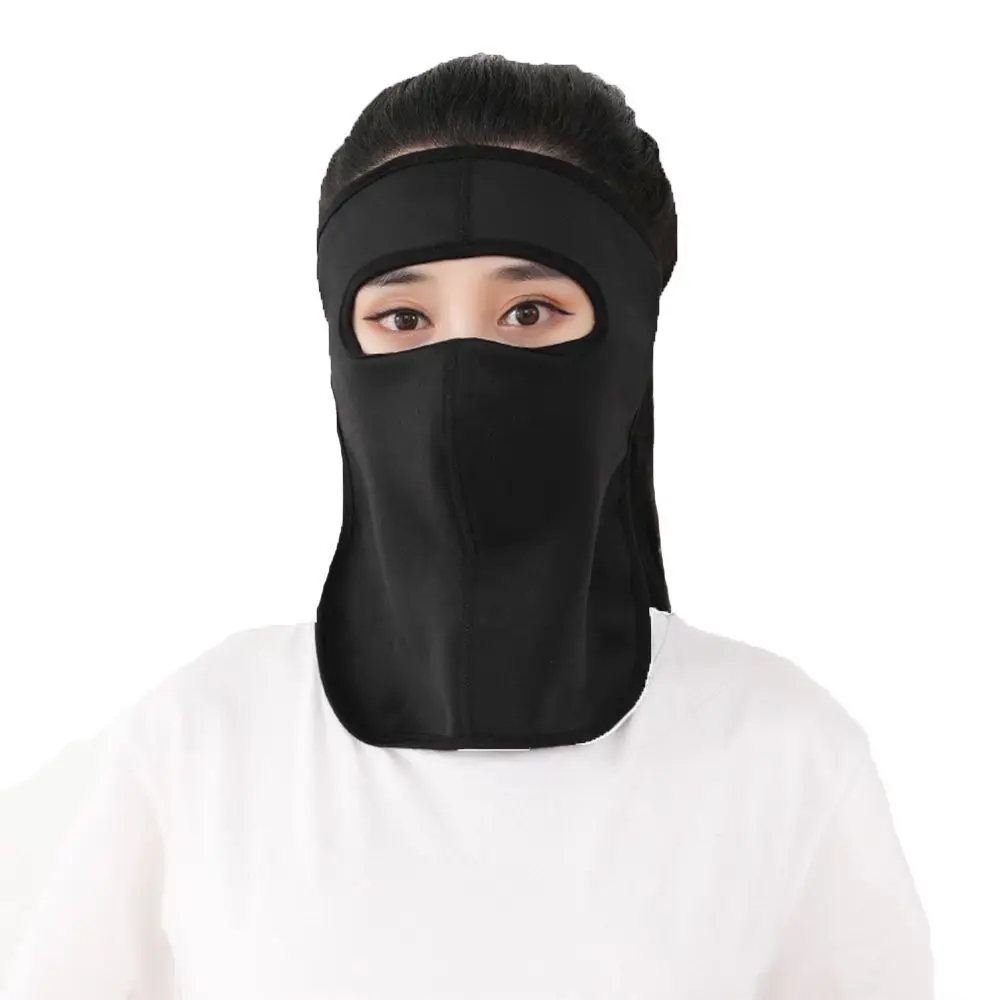

Protection Face Cover Solid Color Outdoor Face Shield Womne Neckline Mask Ice Silk Summer Sunscreen Mask Men Fishing Face Mask