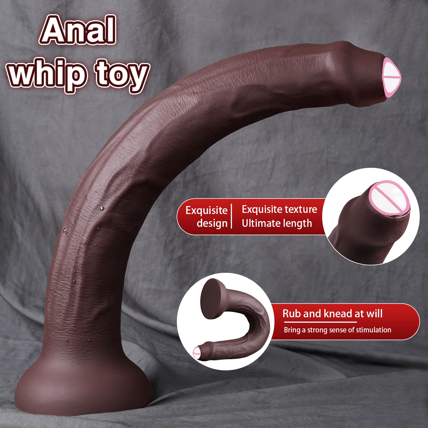 Extra Long Realistic Dildos Deep Sexual Climax P-Spot G-Spot Stimulator Vagina Anal Massager Long Penis Sex Toys for Women Men view 4