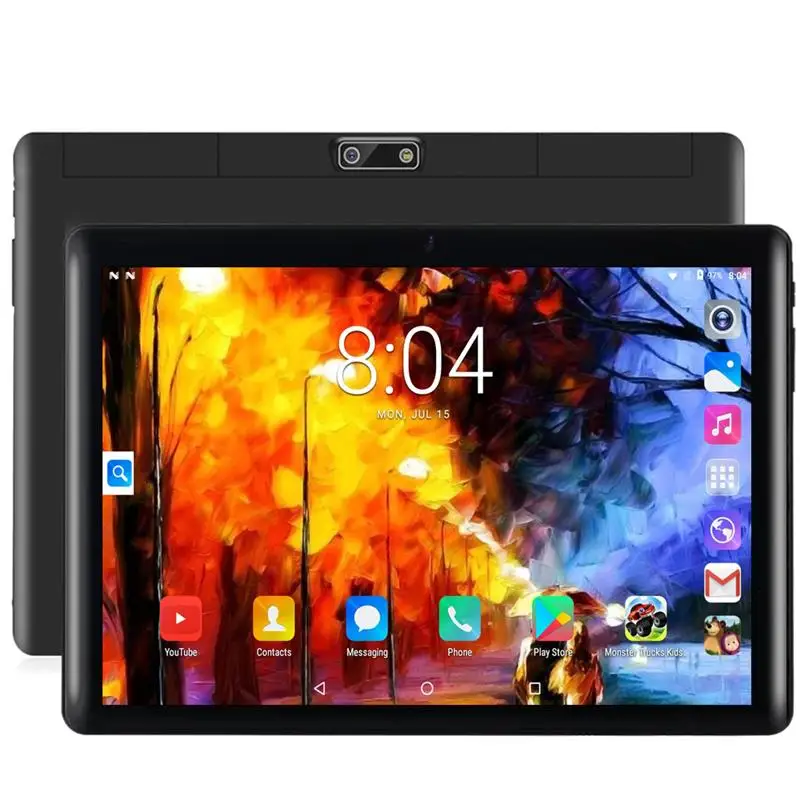 To New 10.1 Inch Android Tablet Pc Google Play Dual Cameras Octa Core Dual SIM Phone Call Tablets Bluetooth Wifi 4GB RAM 64GB