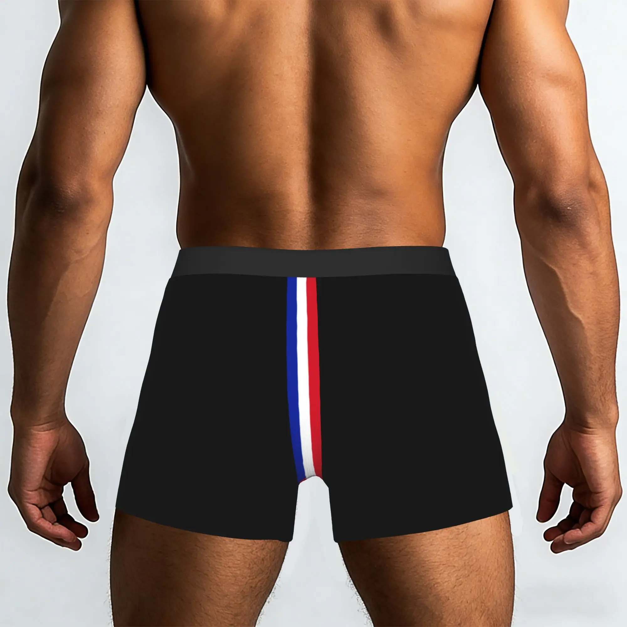 Customized France Flag Boxer Shorts For Men 3D Print French Proud Underwear Panties Briefs Breathable Underpants