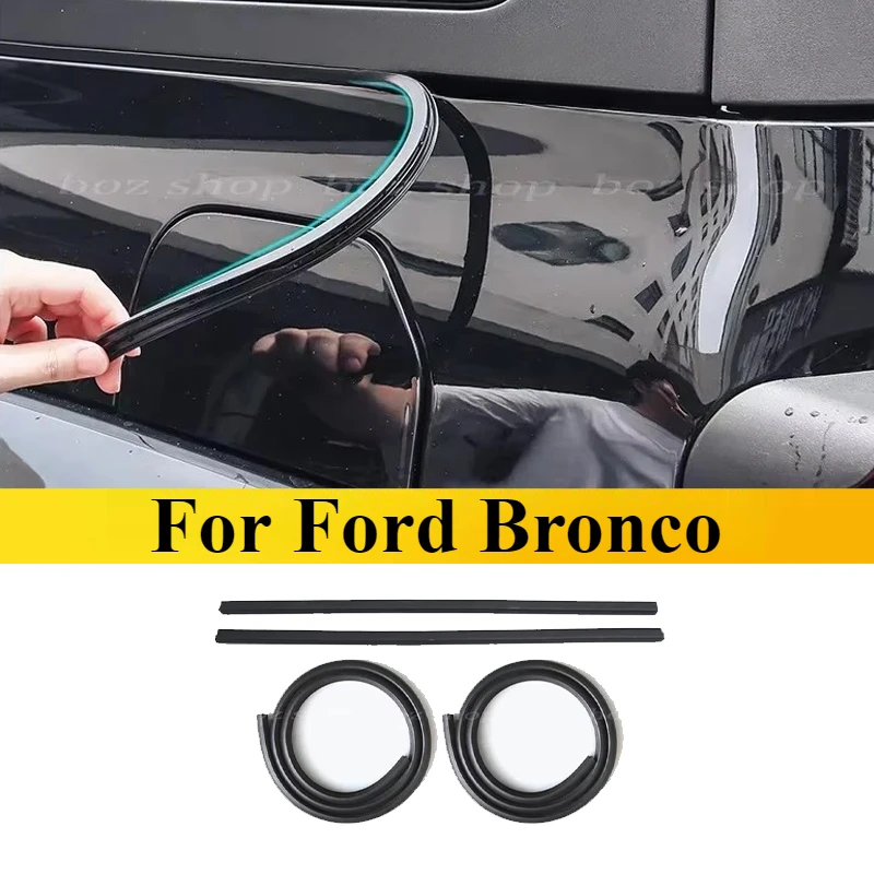 Dla Ford Bronco 2021-2024 Zmodyfikowane listwy uszczelniające słupek C Listwy redukujące hałas drzwi Akcesoria do wnętrza samochodu
