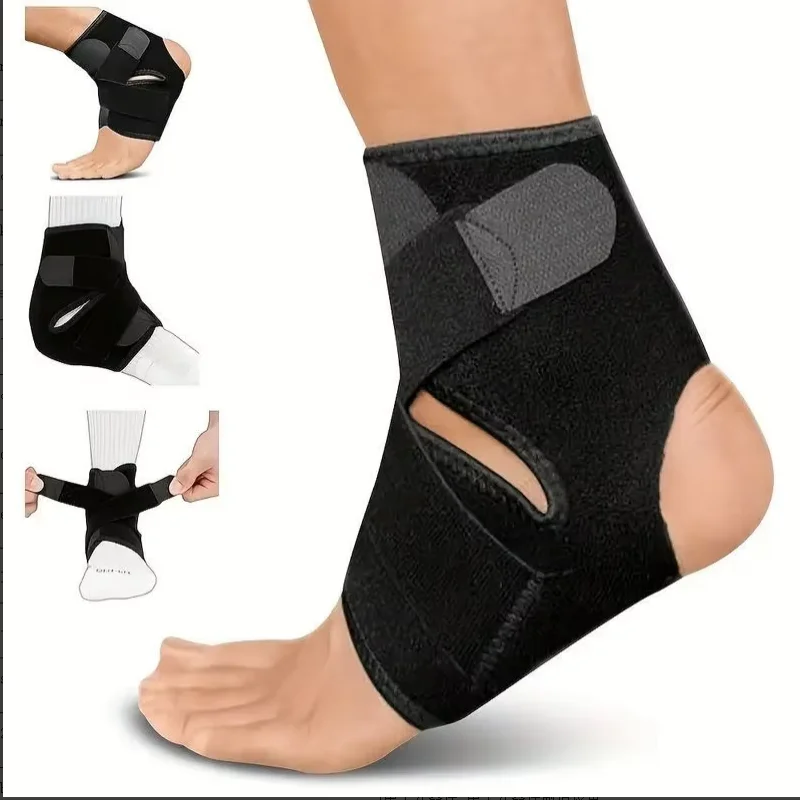 Sport-Knöchelstabilisator, Verstellbare Kompressions-Knöchelstütze, Anti-Verstauchungs-Knöchelbandage für Fußball, Basketball und Gelenkstütze