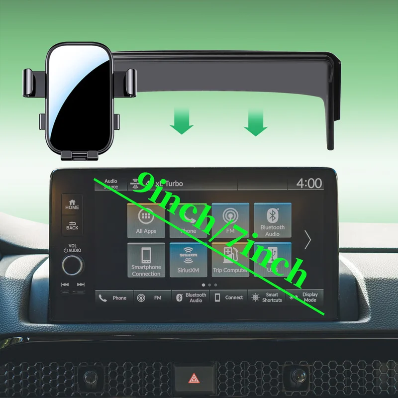 Car phone mount for 2017–2026 left-hand drive Honda CR-V/HR-V; compatible with 5-inch, 7-inch, and 9-inch center displays.