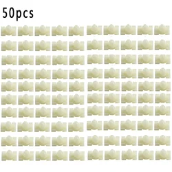50pcs Clamps Plugs Grommets Door Gasket Strip Trim Clips For Mercedes-Benz W123 Car Bumper Rivet Fastener Auto Fender Door Trim
