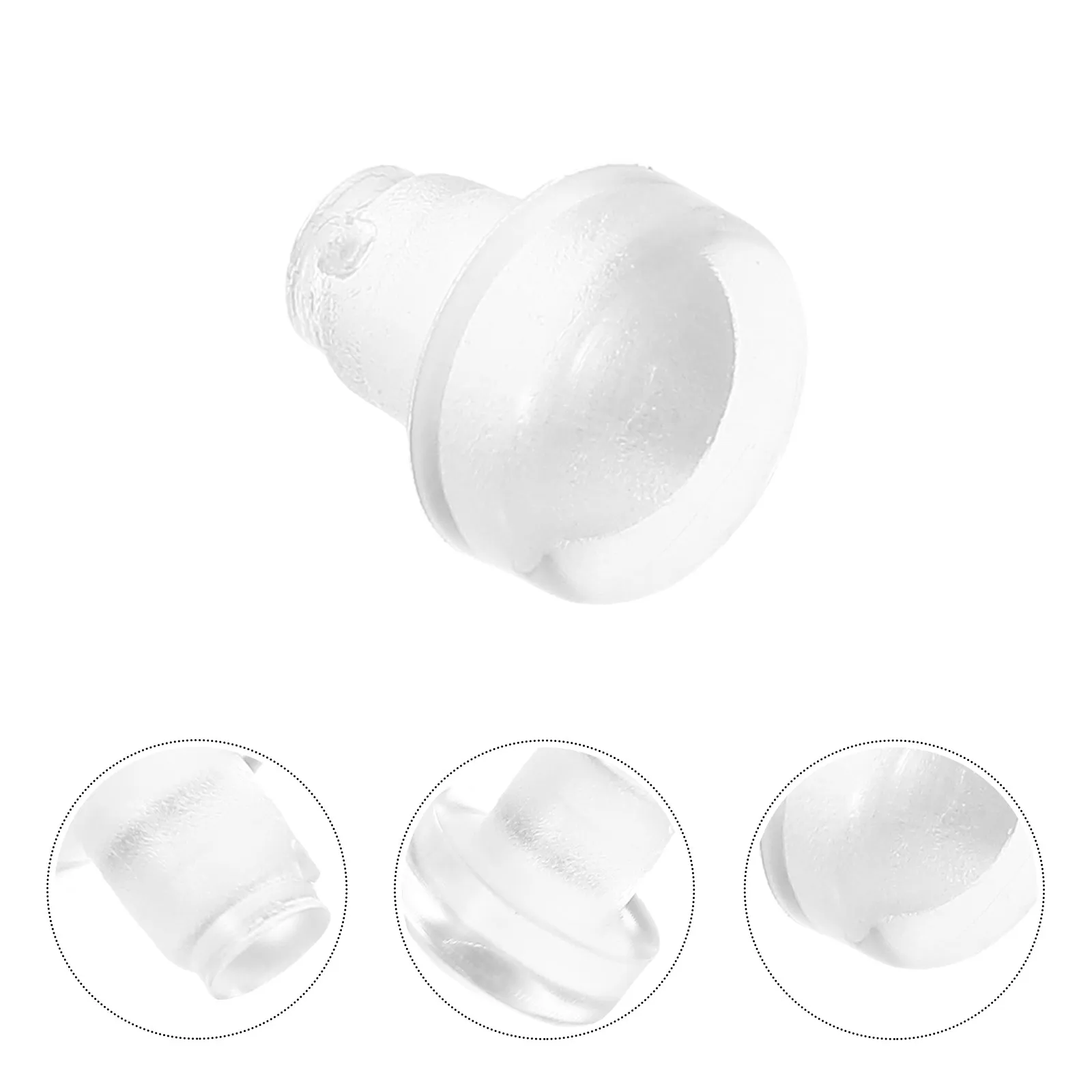 100Pcs Clear Plastic Chair Leg Caps Non-Slip Round Furniture Leg Protectors Tubing End Plugs Chair Feet Covers for Tables Stools