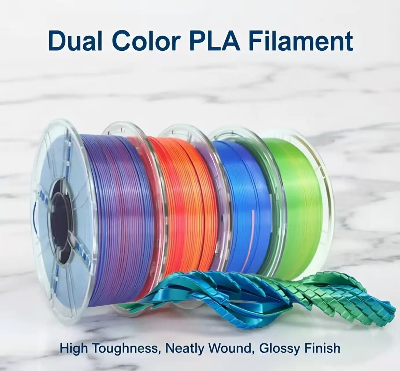 

Silk Shiny PLA 3D Printing Filament 1.75mm, 1kg, Metallic Glossy Finish, Strong Layer Adhesion, Compatible with Most FDM Printer