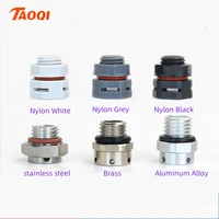 10/20/50 Uds tornillo de tapón de ventilación impermeable escape automático M5 M6 M8 M12 M16 M20 IP68 válvula transpirable de nailon equilibrio de presión