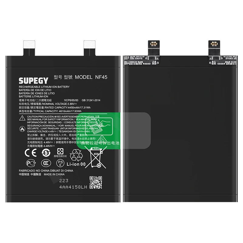 100% New High Quanlity NF45 5500mAh For Motorola X30 pro EDGE 30 ULTRA XT2241-1 XT2241-2 Battery Replacement Batteria+Tool