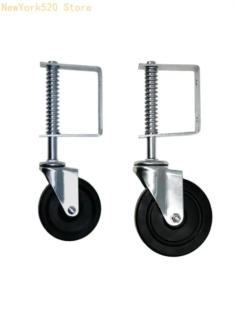 Door Wheel Caster Spring Wheel 50kg Load Capacity Home Gate Door Roller Slider N84C