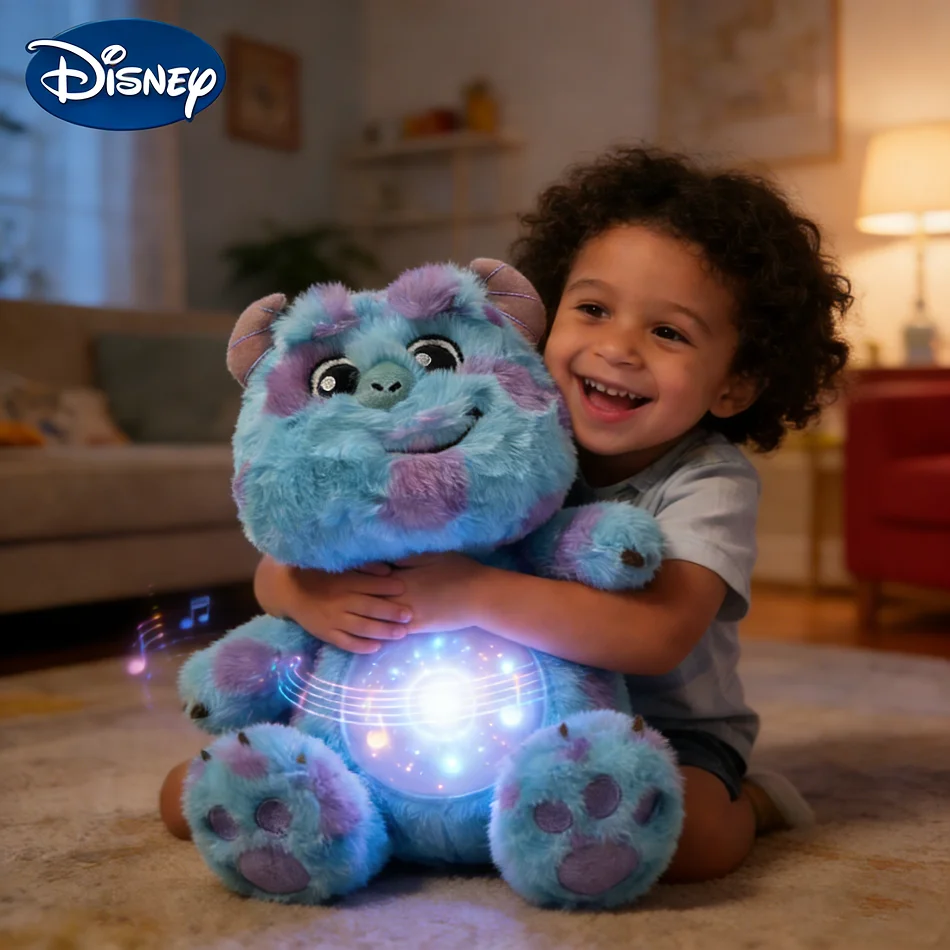 

2026 горячая плюшевая кукла Университета монстров Диснея, успокаивающая игрушка для детей, аниме, детская музыка, свет, игрушки для сна, подарки на день рождения для детей