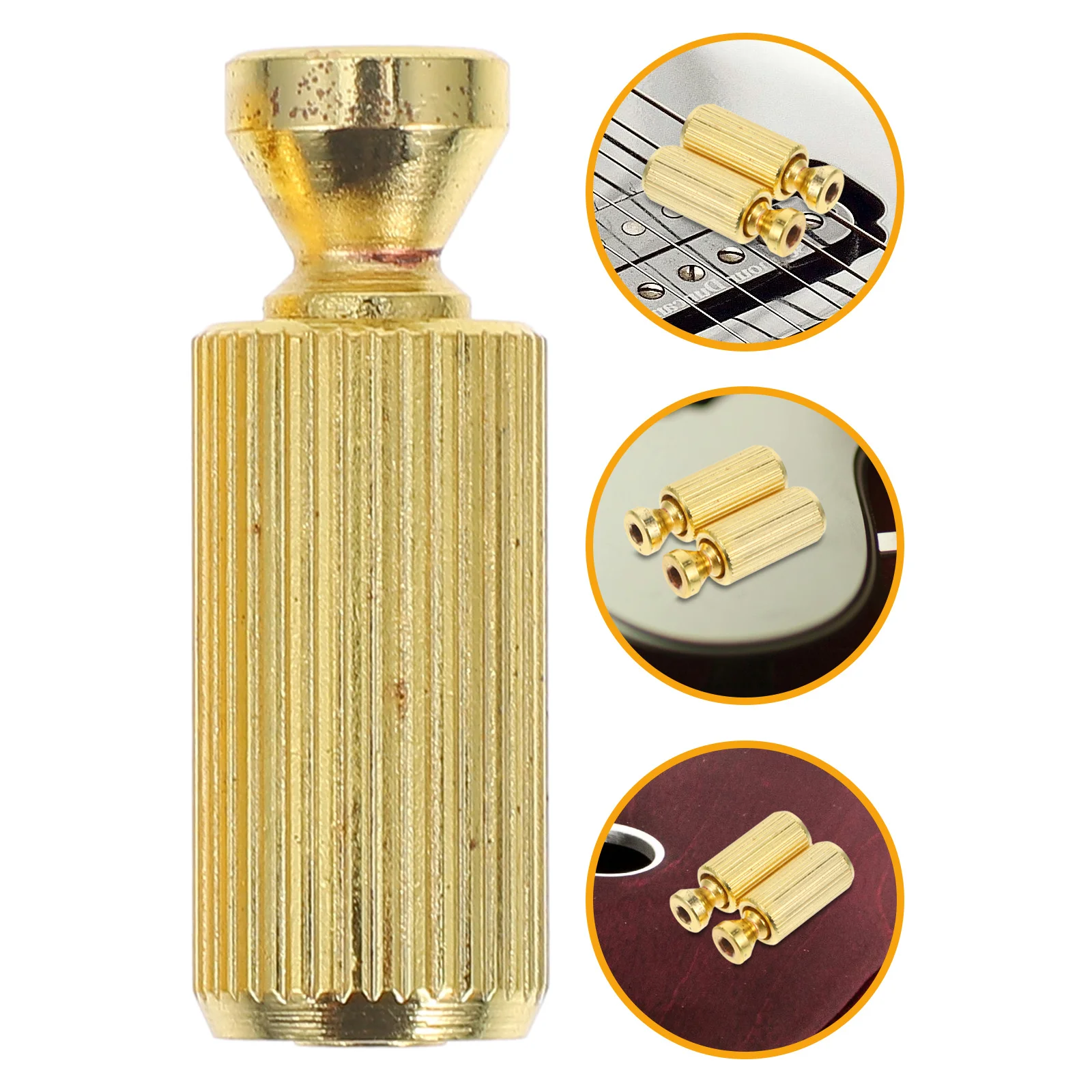 

2 pcs Tremolo Bridge Studs For Guitar Replacement Metal Hardware Fit Most Series Style System Diy Music Accessories Instrument