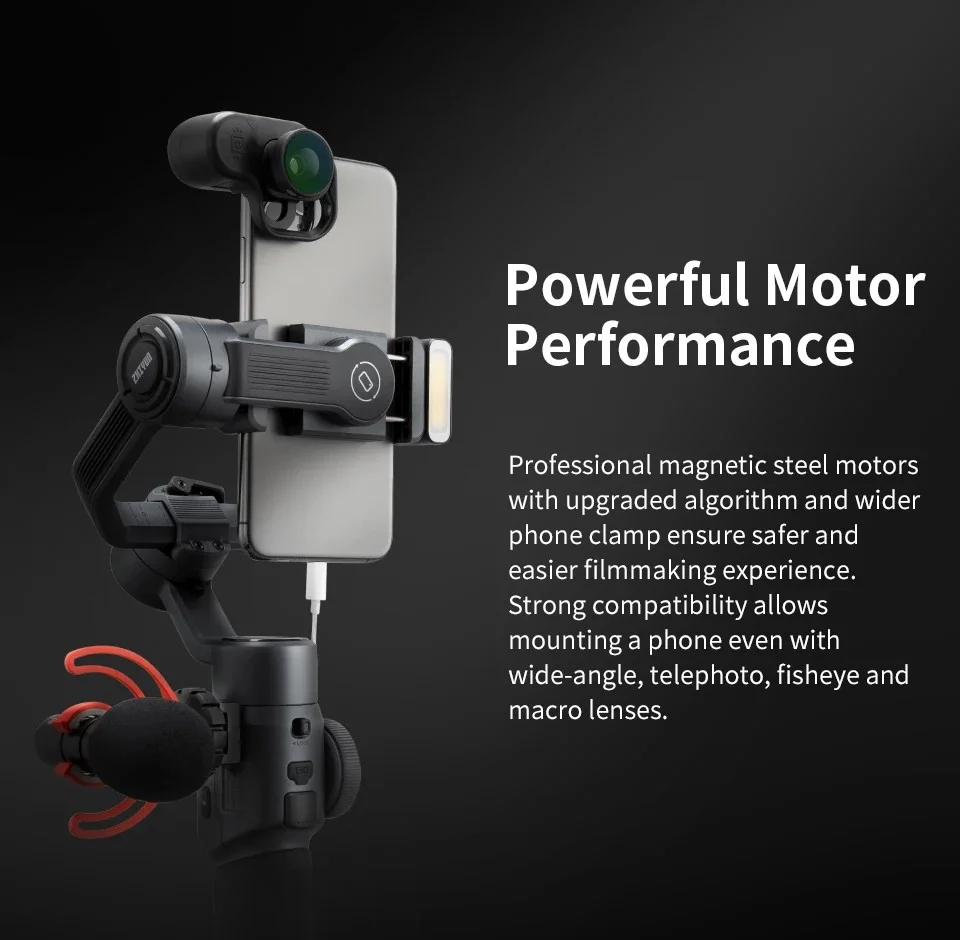 ZHIYUN SMOOTH 5 cardán para teléfono inteligente estabilizador de mano de 3 ejes palo de Selfie para transmisión en vivo grabación de vídeo grabación Vlog