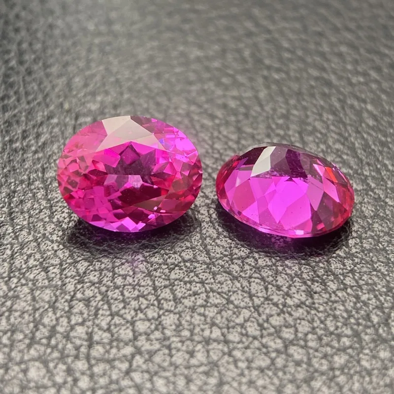 High Grade Lab Grown Rubellite Pink Sapphire and Tairafah Tourmaline Loose Gemstones Ideal for Handmade Rings Wedding Bands and