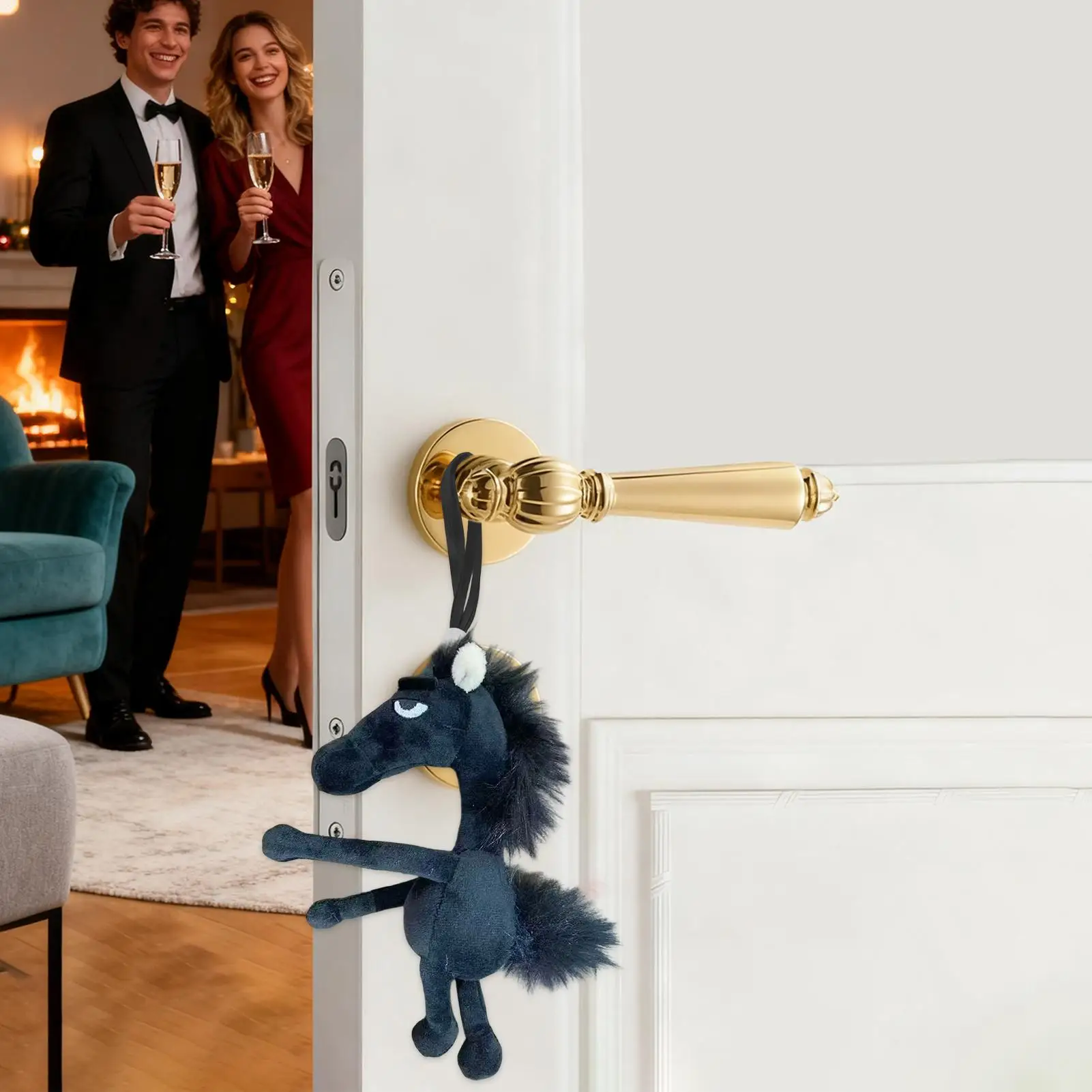 Ciondolo cavallo Capodanno cinese Pendenti cinesi morbidi e carini Cavallo di peluche per borse per auto Tavoli da pranzo Negozio Casa Scuola