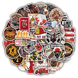 10/30/50PCS Fire Hero Firefighter Warrior Sticker Graffiti Travel Luggage Fridge Laptop Waterproof Cool Sticker Decal