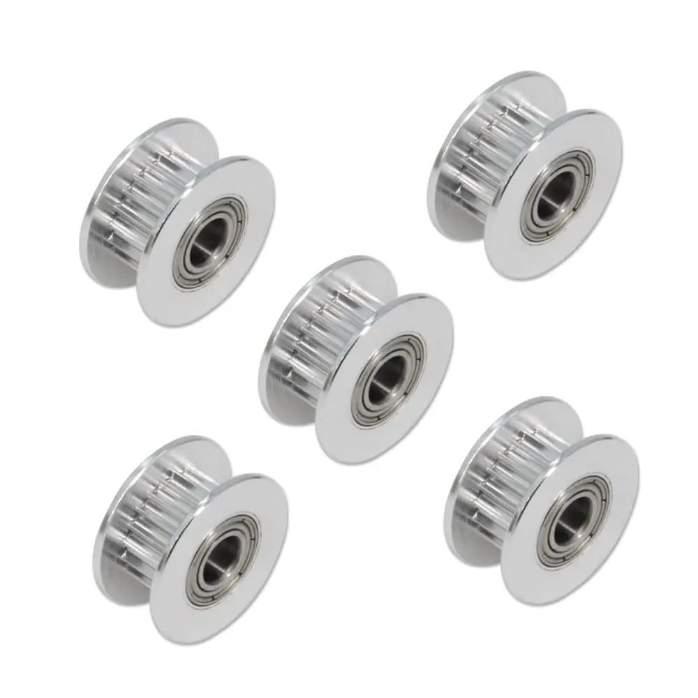 GT2 Pulley 20 Teeth 5mm Bore for 6mm Width 20T Timing Belt Pulley Wheel Aluminum for 3D Printers GT2 Belt Pulley