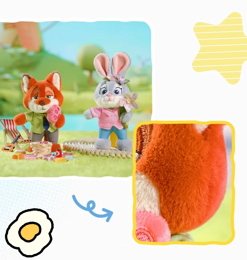 12 cm klassische Anime echte Zootopia Plüsch-Schlüsselanhänger kleine Anhänger Taschenbehänge Weihnachten Geburtstagsgeschenke für Kinder – Detail 3