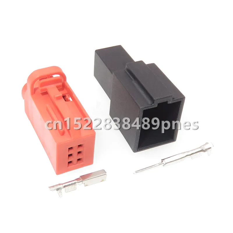 

6 Pole 4D0 971 636B 1534121-3 4D0971636B Red Auto Tire Pressure Alarm Cable Unsealed Connector