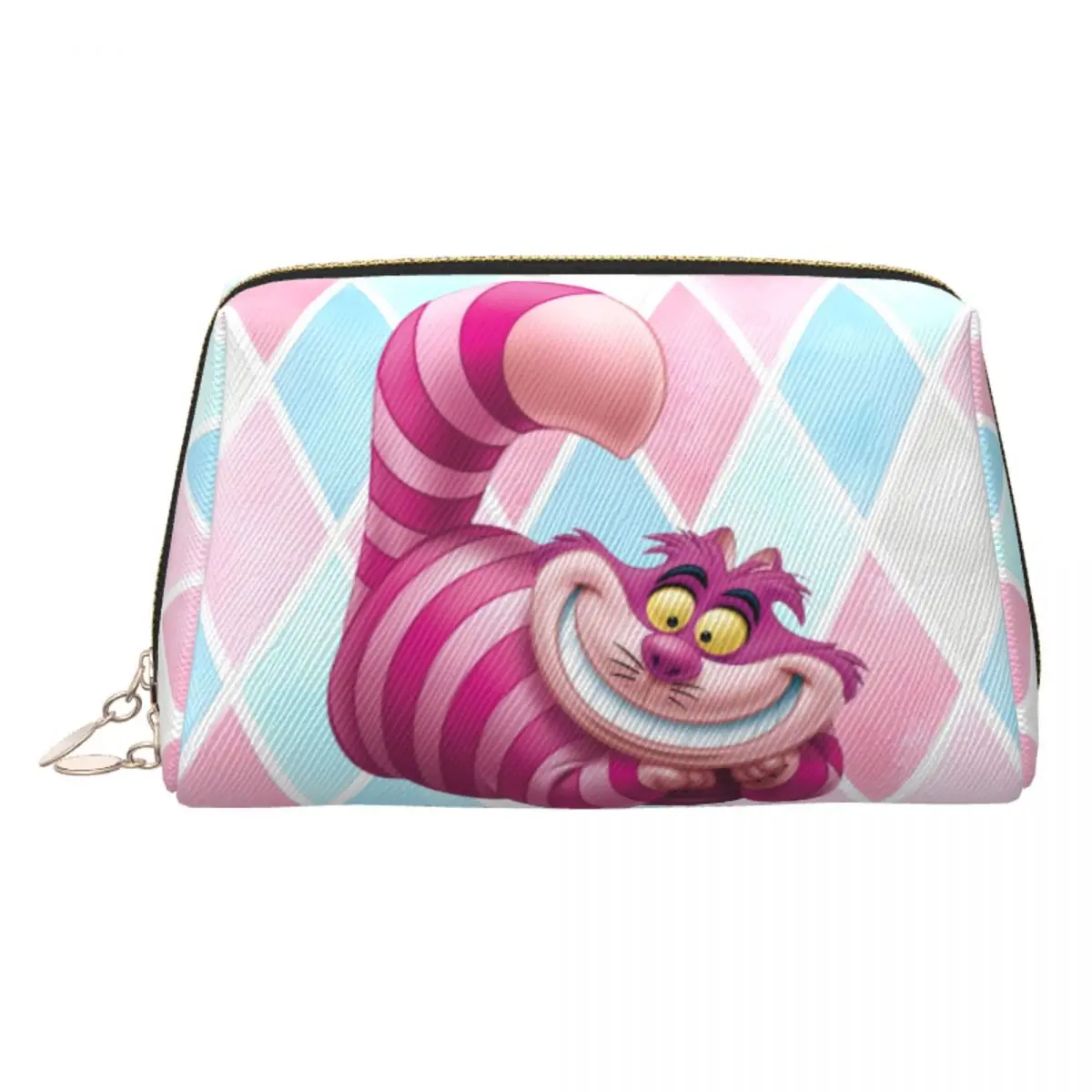 

Custom Cheshire Cat Manga Travel Cosmetic Bag Women Alice In Wonderland Toiletry Makeup Organizer Lady Beauty Storage Dopp Kit