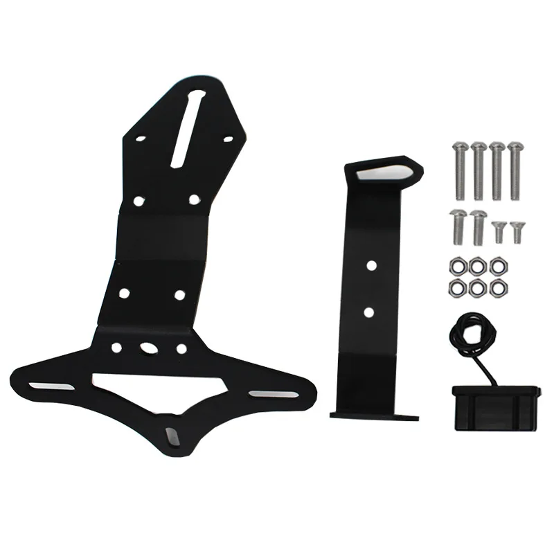 NEW For ZX-10R ZX10R ZX 10R/10RR SE 2016-2021 2019 Rear Registration Bracket License Plate Holder Frame Tail Tidy LED
