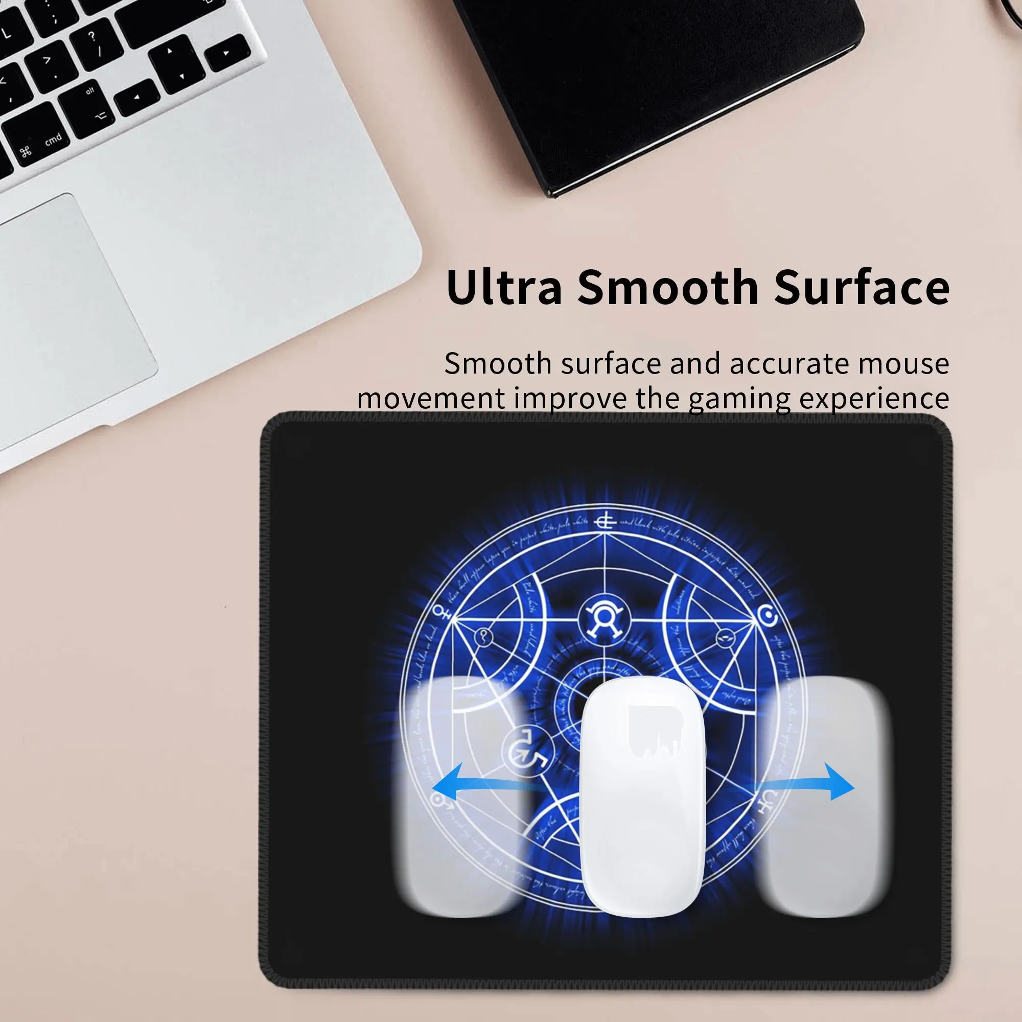 인간 변환 서클 마우스 패드 컴퓨터 키보드 마우스 매트 게이머 PC 노트북 책상 매트 사무용품 테이블 매트