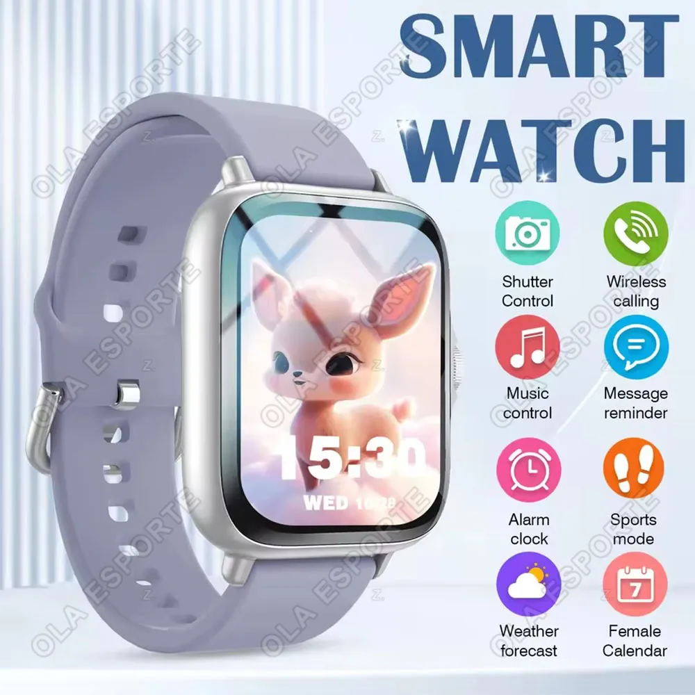 

New Smart Watch Wireless Call/Receive Sleep Health Monitoring Weather Forecast Message Notification Multiple Sports Modes HW12
