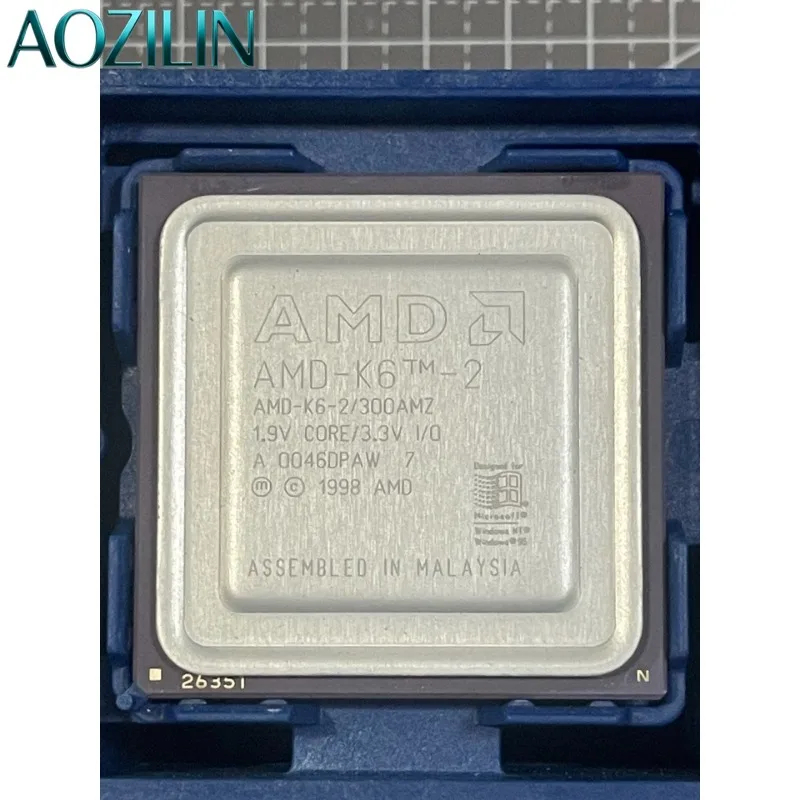 Vintage Collectible CPU AMD K6‑2/300AMZ Retro Processor for Collection