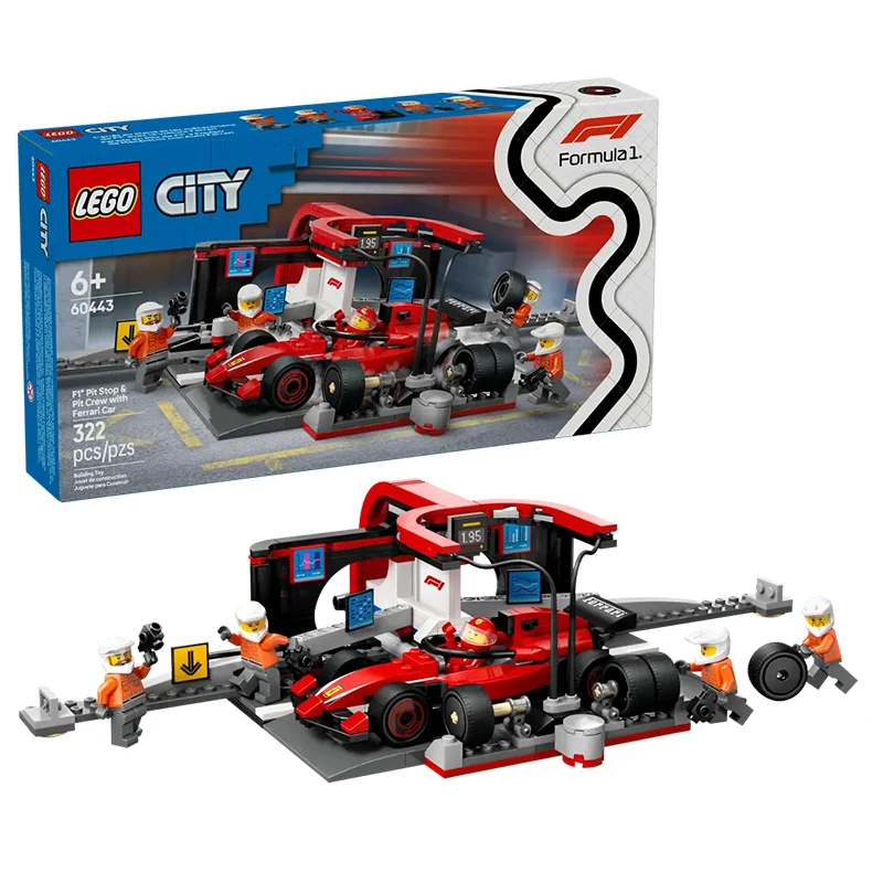 lego-60443-f1-pit-stop-and-pit-crew-building-set-for-boys-girls-6-years-old-ferrari-race-car-toy-gift-322pcs