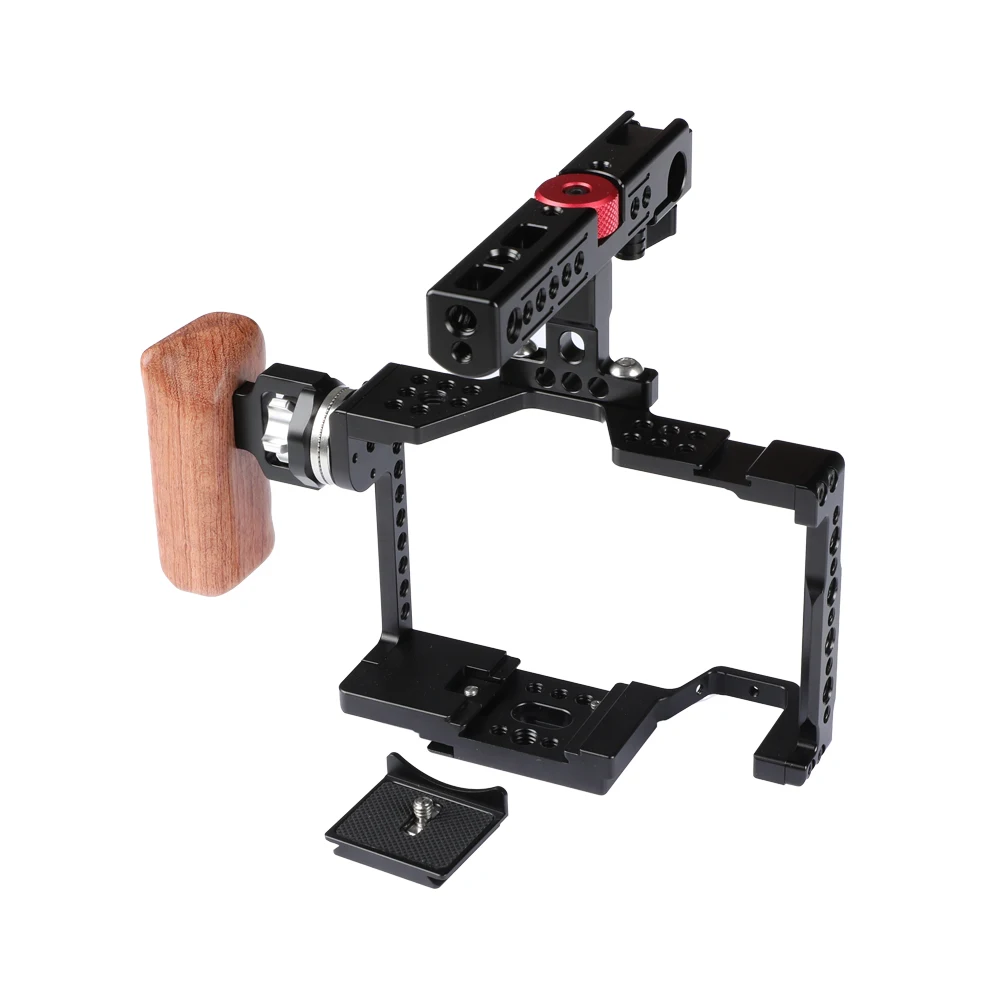 SZRIG Full Camera Cage With Top Handle Cheese Handle And Arri Rosette For Sony a7 II a7R II a7S II a7 III a7R III a9 Series