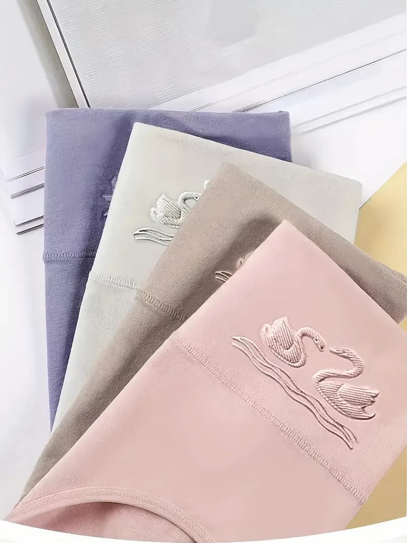 ks dámské bavlněné kalhotky s vysokým pasem, bezešvé, měkké, prodyšné, slim fit, pohodlné, plus velikost M-4XL - náhled 5