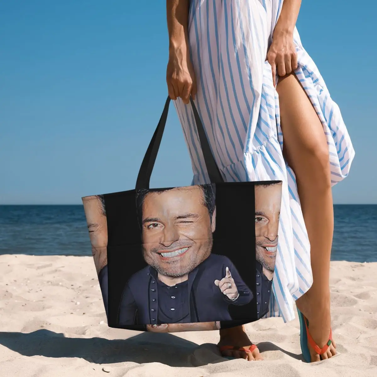 

Chayanne Chiquito Meme Beach Tote Bag Sport Gym Yoga Duffle Large Tote Bag Women Travel Bag Fitness bag