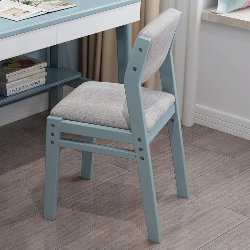 Nordic Adjustable Durable Solid Wood Dining Chair for Home Furniture Comfortable Computer Study Leisure Living Room