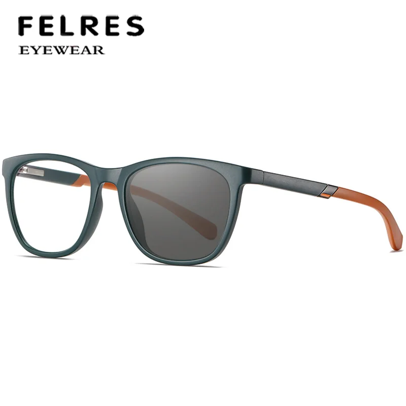 Classic Black TR90 Square Photochromic Reading Glasses For Men Women Trendy Presbyopia Glasses Color Changing Sport Sunglasses