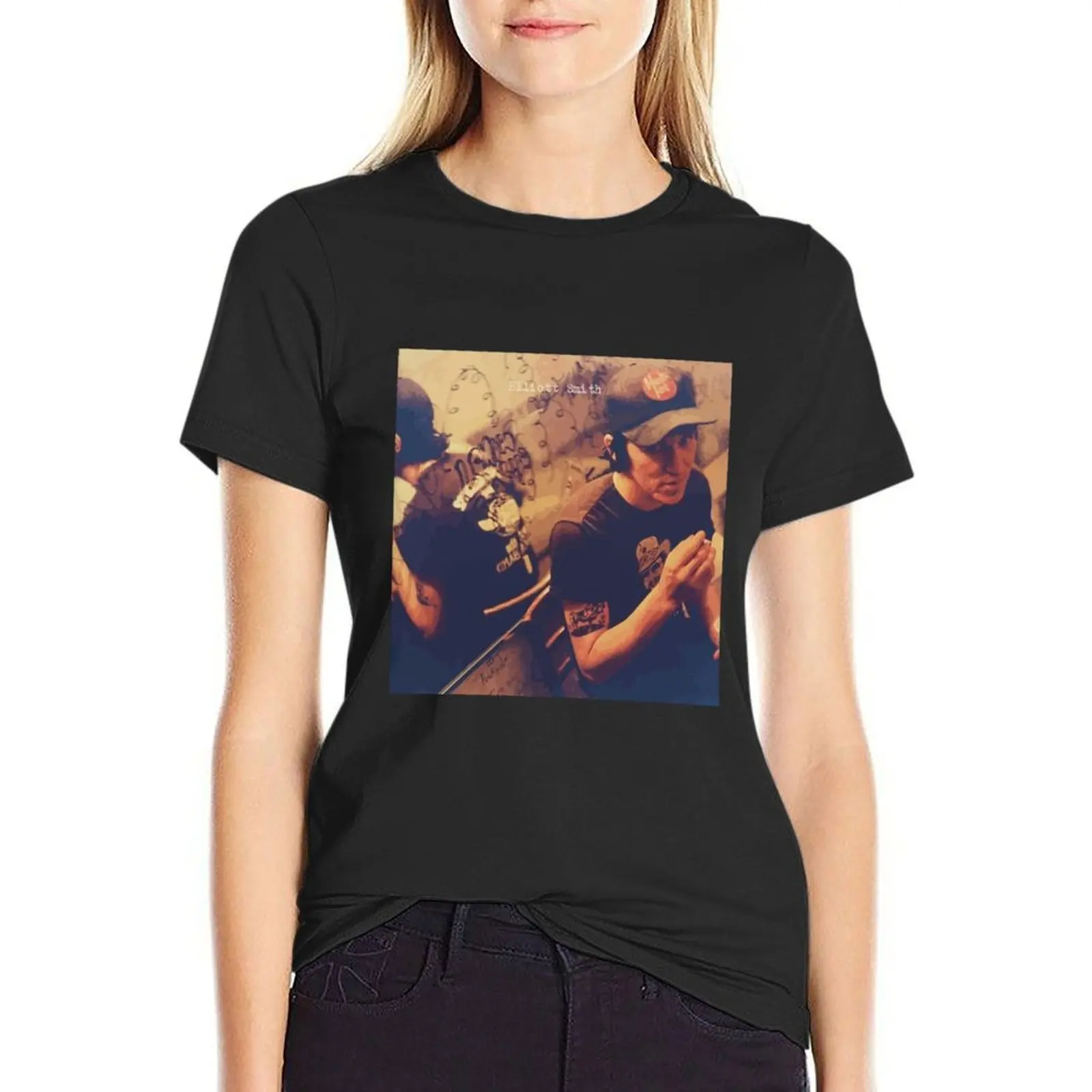 The Elliot elliott smith T-Shirt cute clothes Blouse t-shirts for Women cotton