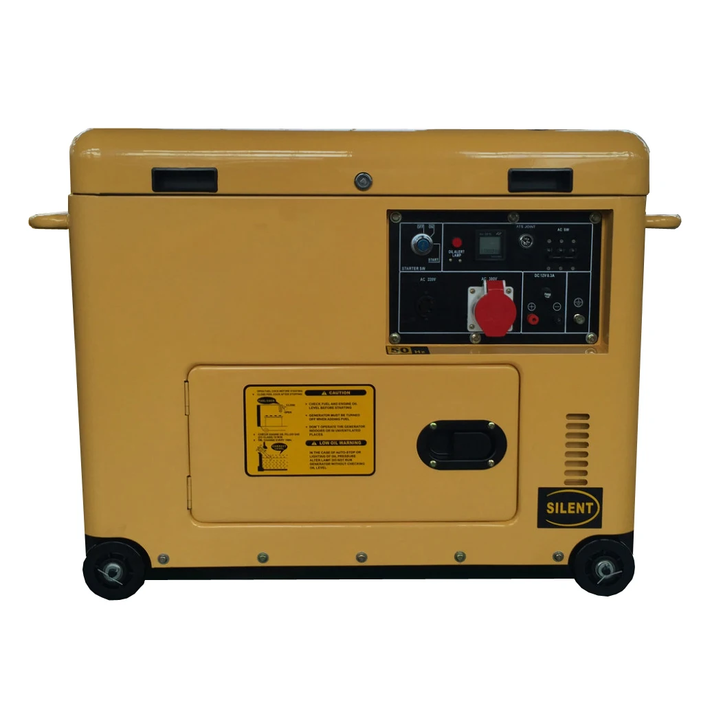 

7kw single phase portable silent electric start standby generator