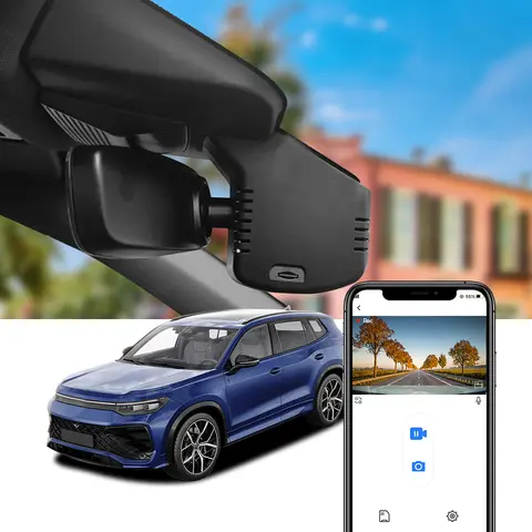 Fitcamx 4K Dash Cam für Volkswagen Tayron 2024-2025 / VW Tiguan MK3 2024 2025, UHD Aufnahme Dashcam, Plug-and-Play Zuverlässig