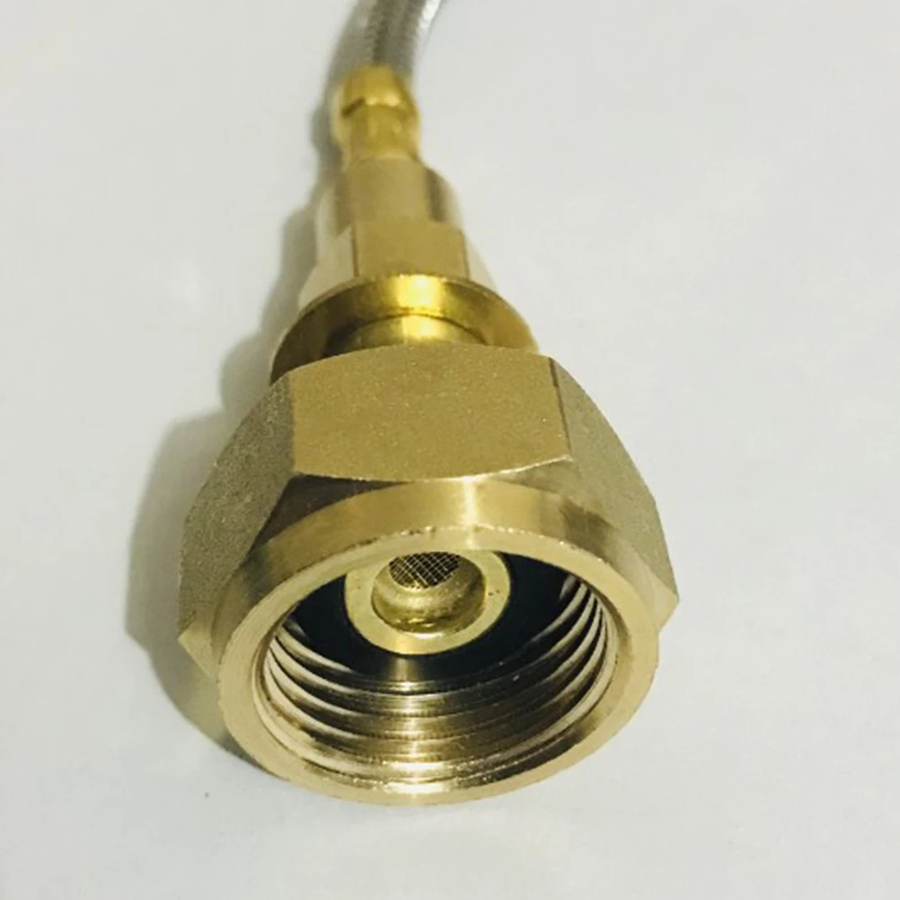 

Gas Tank Inflation Valve Stove Adapter Camping Accessories Liquefied Gas Stove Switch Metal Connector Self